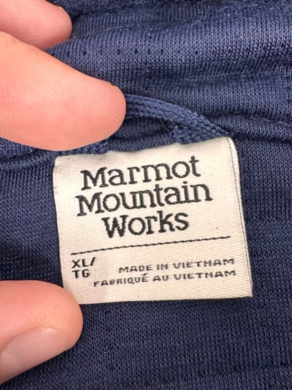 Marmot Mountain Works Sweatshirt Women's XL Blue Roice 1/2 Half Zip Quilted - Picture 3 of 9